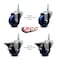 Service Caster 3 Inch Solid Polyurethane 38 Inch Threaded Stem Caster Set 2 Brakes SCC SCC-TS20S314-SPUS-381615-2-PLB-2 - alternate 3
